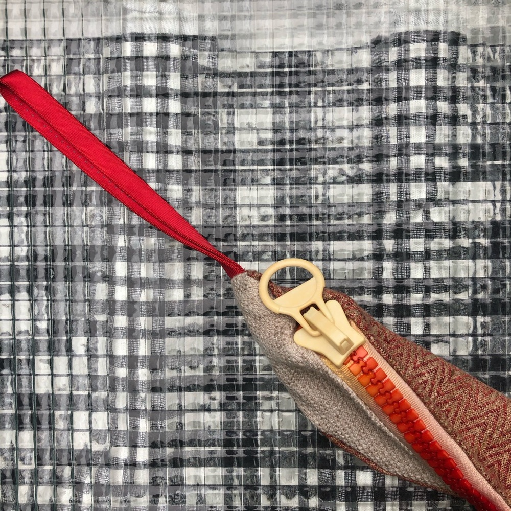 Red Rainbow. Unique hand fanny pack. Upgradeable to full strap!